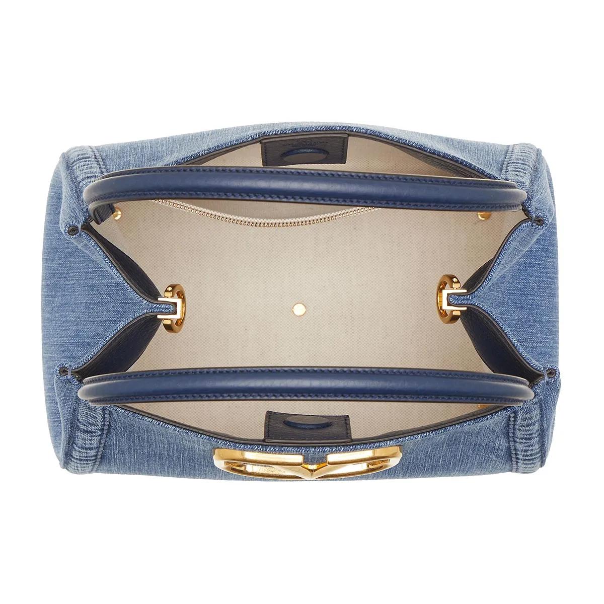 Valentino Garavani Shoppers & Totes Double Hand Bag in blauw