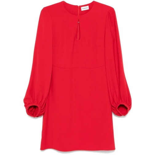 P.A.R.O.S.H. Mini robes Long Balloon Sleeve Dress Red