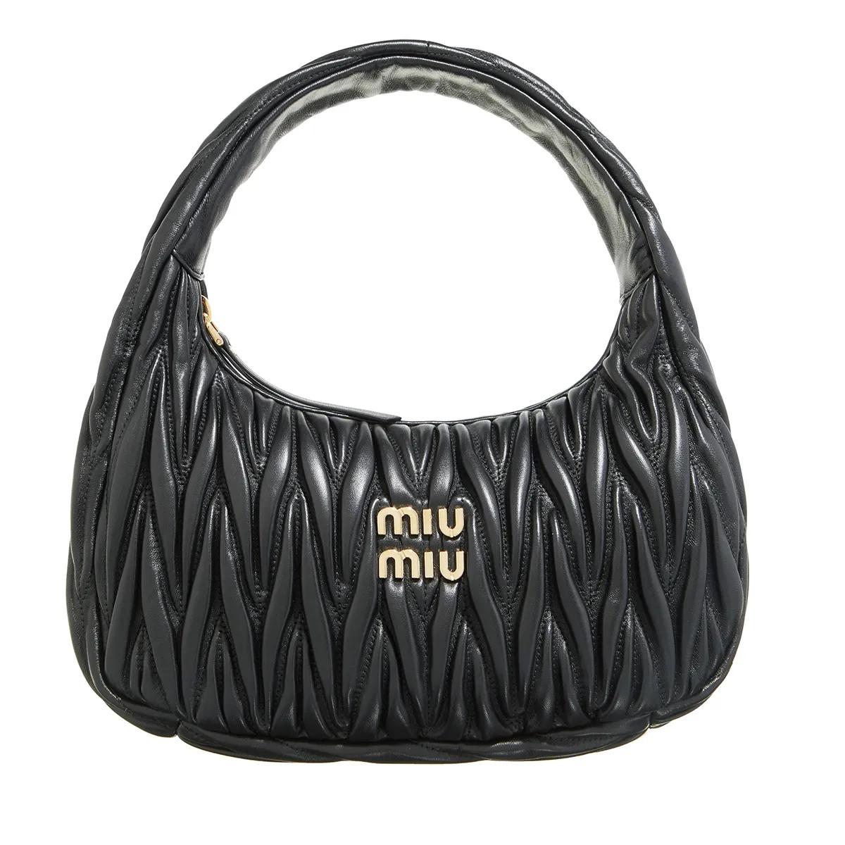 Miu Miu Hobo Bag - Wander Hobo Bag - Gr. unisize - in Schwarz - für Damen