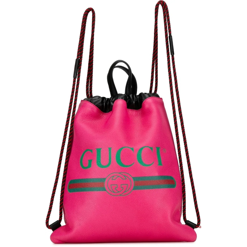 Gucci Rugzak Logo Drawstring Backpack rose