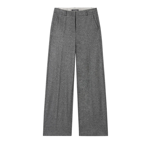 Luisa Cerano Flanell-Wideleg-Pants dark grey melange Hosen