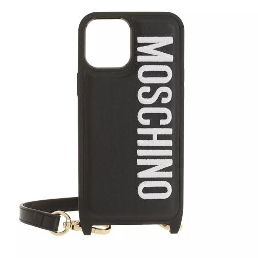 Moschino Phone case 12 Pro Max                     Nero Portacellulare a borsetta