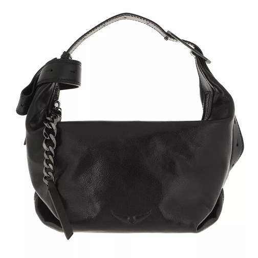 Zadig & Voltaire Le Cecilia Leather Bag Black Hoboväska