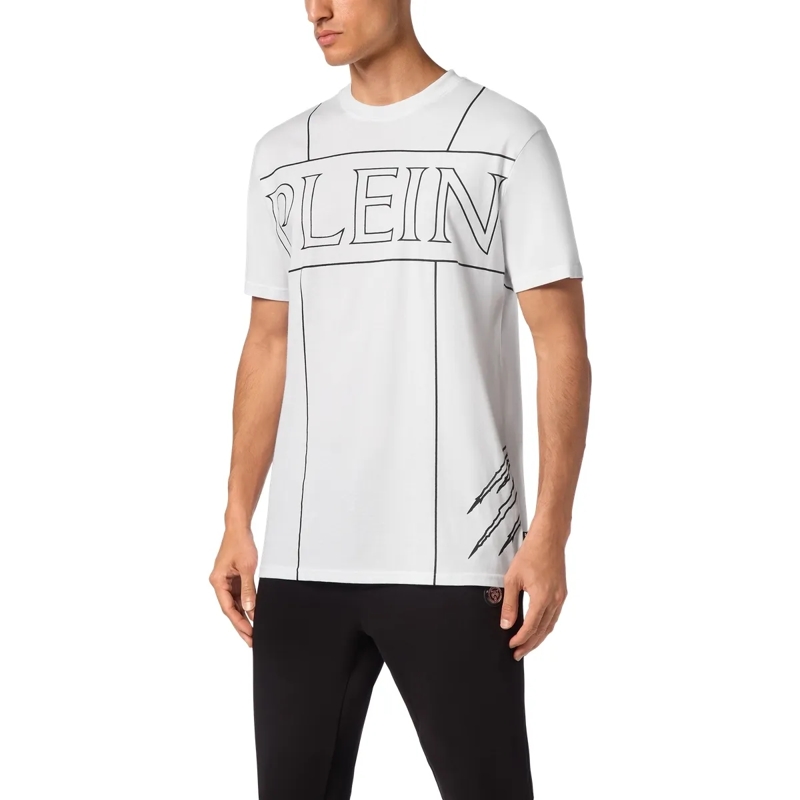 Plein Sport T-Shirt T-Shirt Rundhalsausschnitt weiss(Image 3)