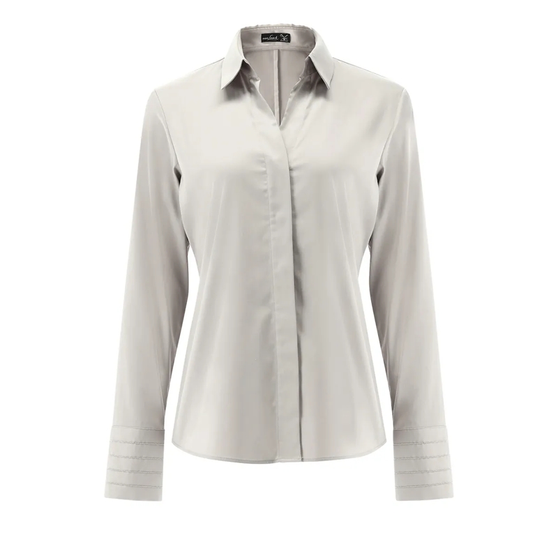 VAN LAACK Bluse Bluse Modern Fit Uni weiss