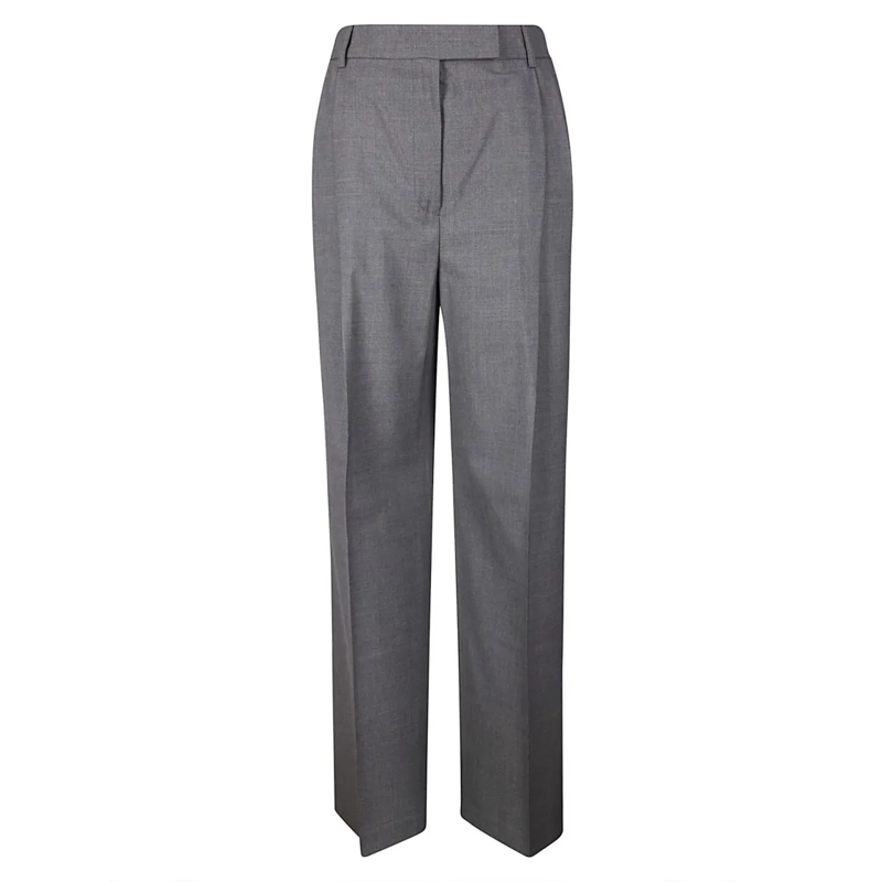 Róhe  High-Waist Tailored Trousers Grey