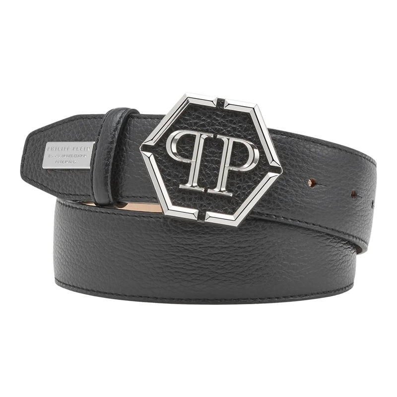 Philipp Plein Gürtel Gürtel Hexagon schwarz