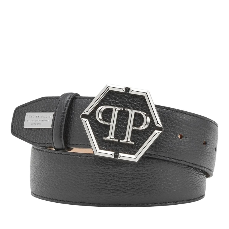 Philipp Plein Gürtel Gürtel Hexagon schwarz