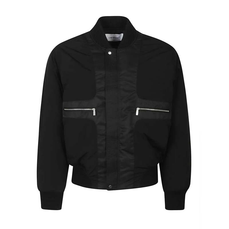 Off-White Daunenjacke Bookish Chain Insideout Bomber Jacket Black schwarz