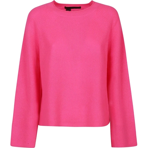 360 Cashmere Sweatshirts Sophie Trapeze Round Neck Sweater Pink & Purple rose