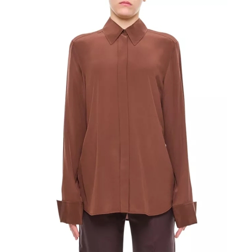 Sportmax Leila Long Sleeve Shirt Brown 