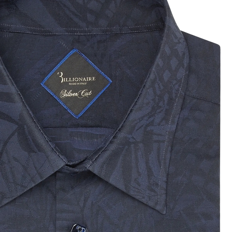BILLIONAIRE Hemd Hemd Slim Fit Palms dunkel-blau(Image 5)