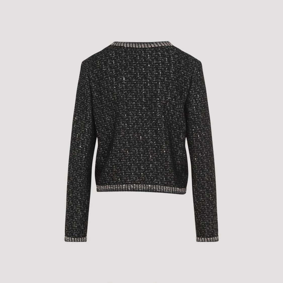 Giambattista Valli - Black Bouclé Jacket - Größe 40 - schwarz