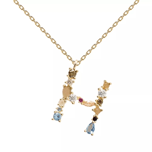 PDPAOLA H Necklace Yellow Gold Medium Halsketting