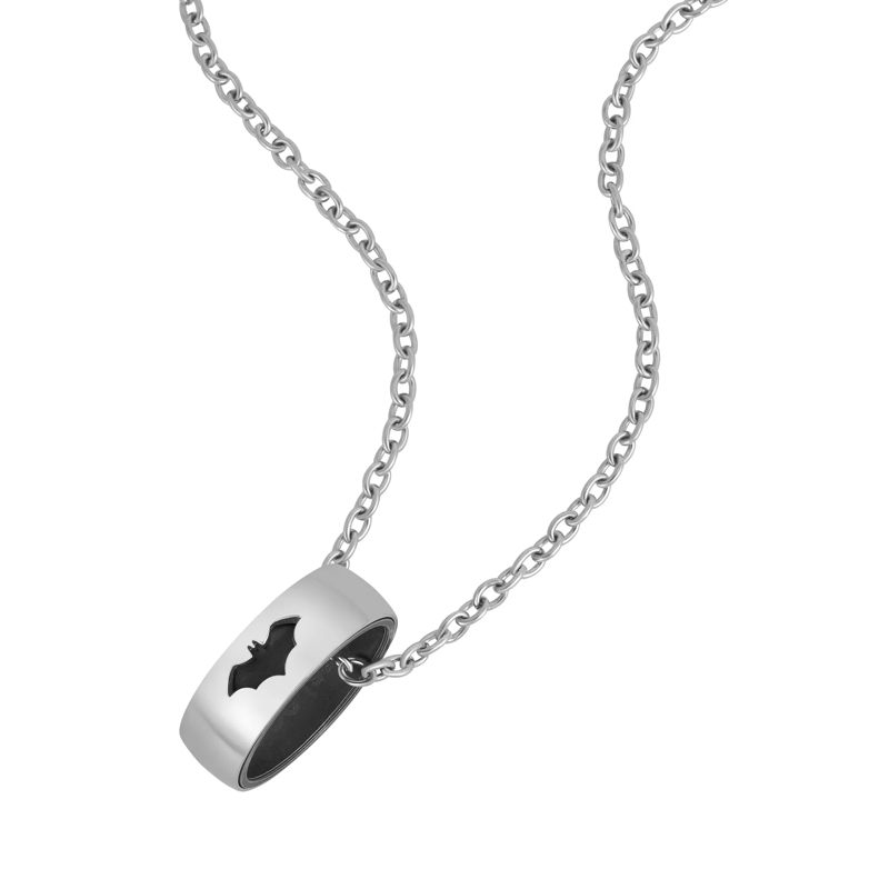 Police  Herrenkette Batwing- Herrenkette- Farbe: schwar silber(Image 2)