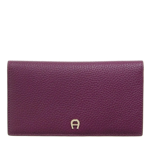 AIGNER Delia Plum Bi-Fold Wallet