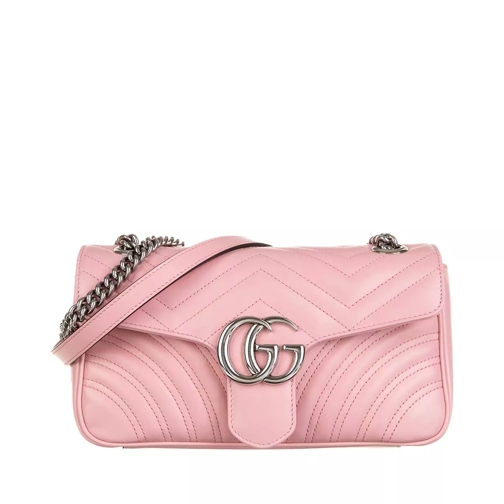 Gucci GG Marmont Small Shoulder Bag Leather Wild Rose Crossbody Bag