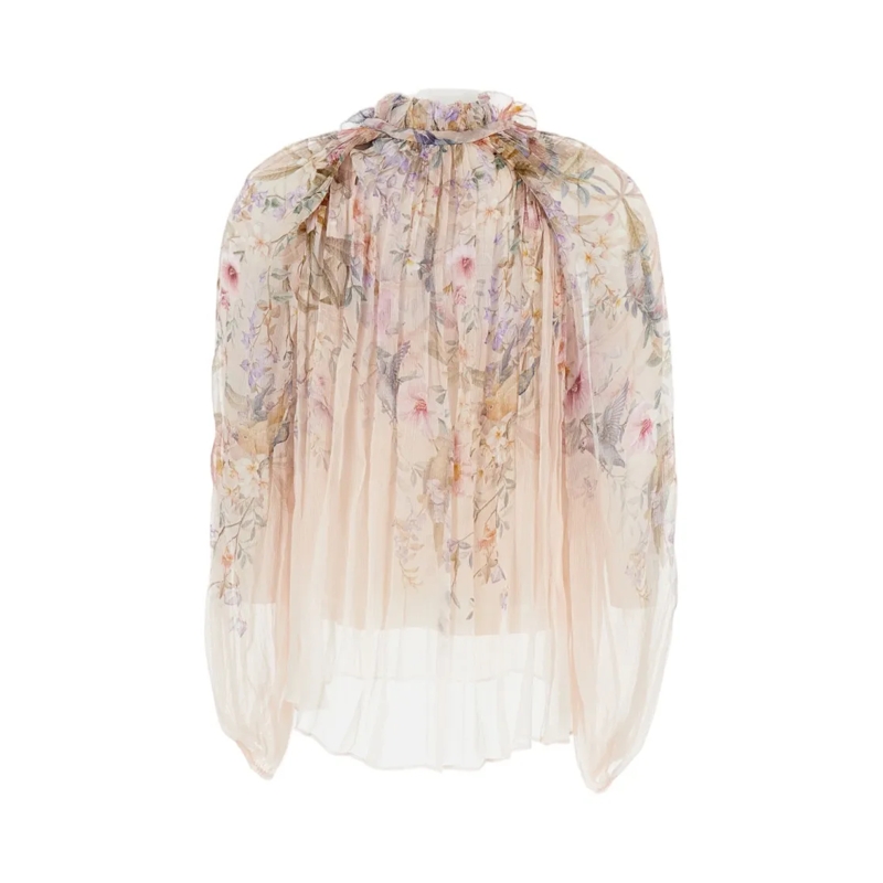 Zimmermann Bluse Top Rebellion Billow Blouse Neutrals(Image 4)