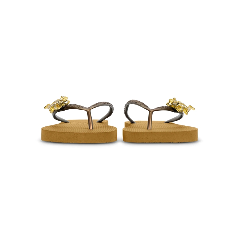UZURII Flip Flops Zehentrenner Gold Crocodile Switch ocker(Image 5)