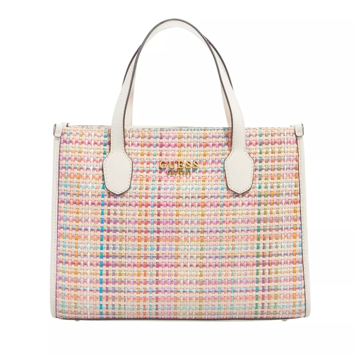 Guess Silvana Compartment Tote Stone Multi Draagtas