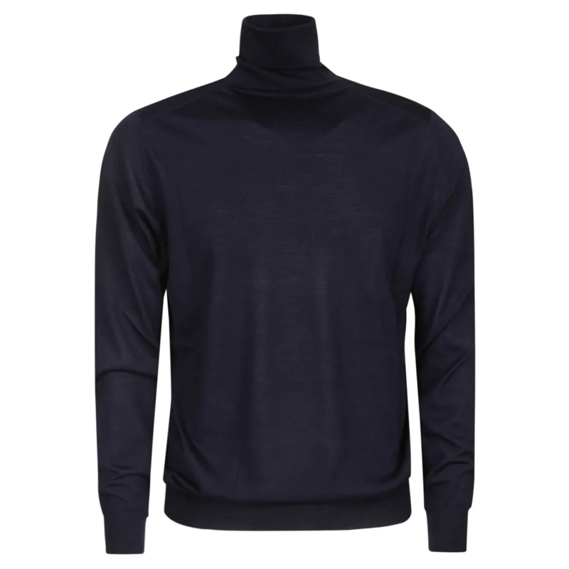 FILIPPO DE LAURENTIIS Pull Refined Merino Wool Turtleneck Sweater Black