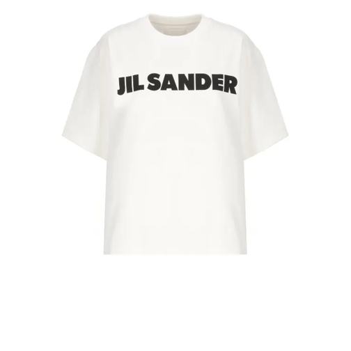 Jil Sander  White Cotton T-Shirt With Logo White