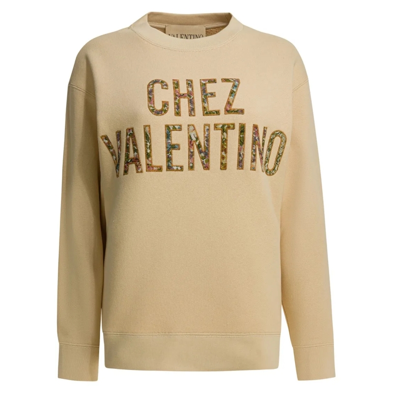Valentino Garavani  Beige Relaxed Fit Sweatshirt Neutrals