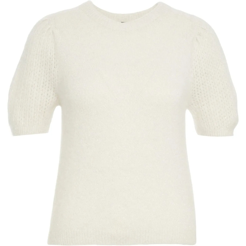 LIU JO  Pullover with puff sleeves weiß
