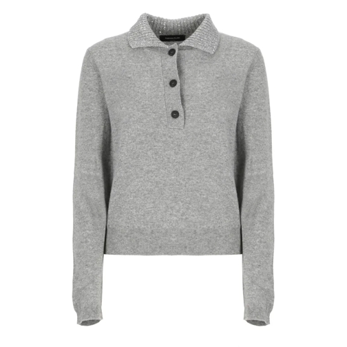 Fabiana Filippi Grey Wool Blend Sweater Grey Maglione