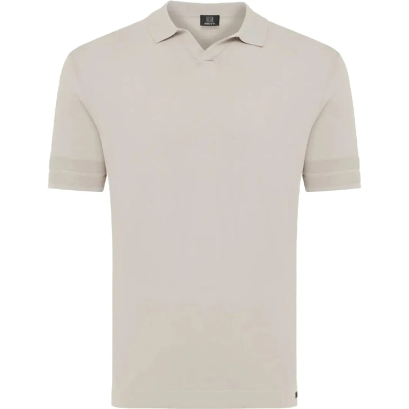 GENTI Polo Polo No Button Cool Dry Beige beige