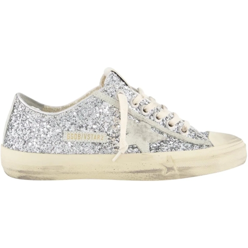 Golden Goose Low-Top Sneaker Dames V- Star 2 Sneaker Metallic silber