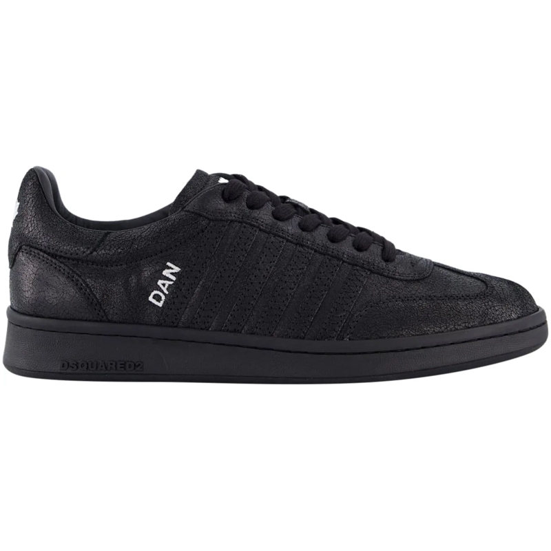 Dsquared2 Low-Top-Sneaker Heren Boxer Dan&Dean Sneaker Zwart schwarz