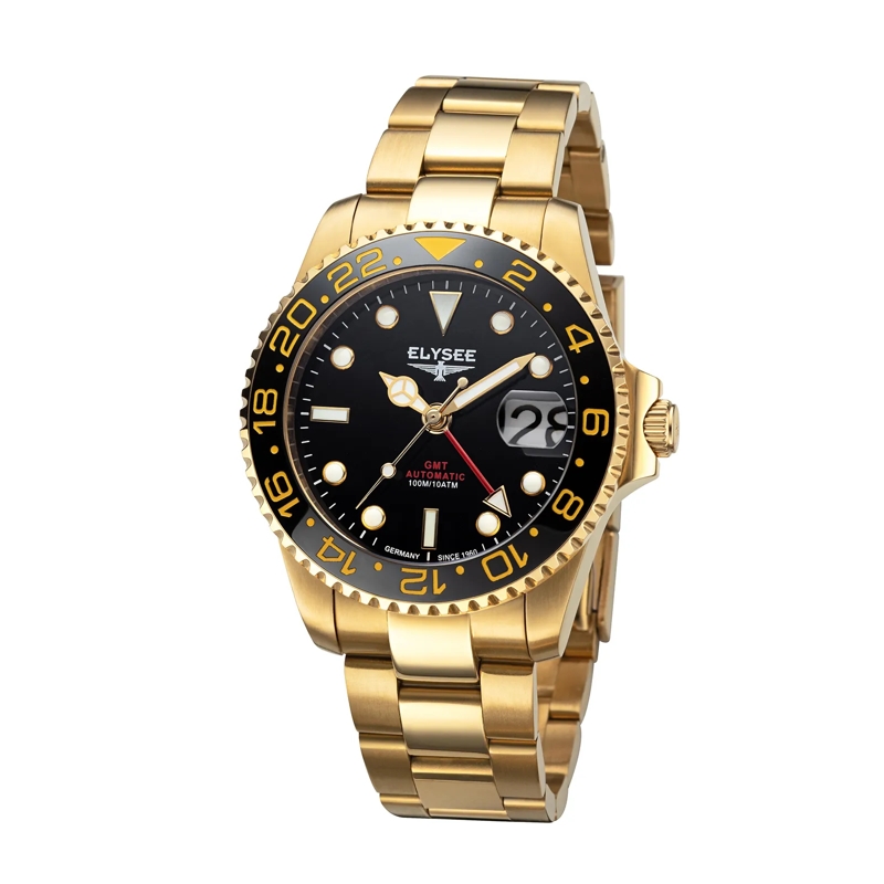 Elysee Automatikuhr GMT  AUTOMATIC . gold