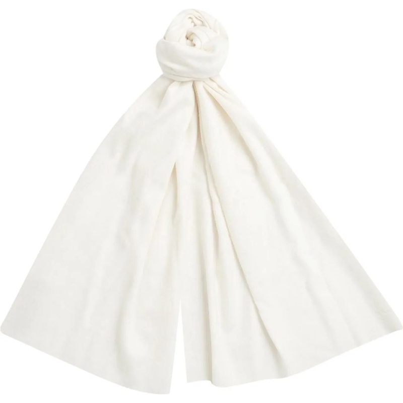 Barbour Écharpe en laine Scarfs White weiß