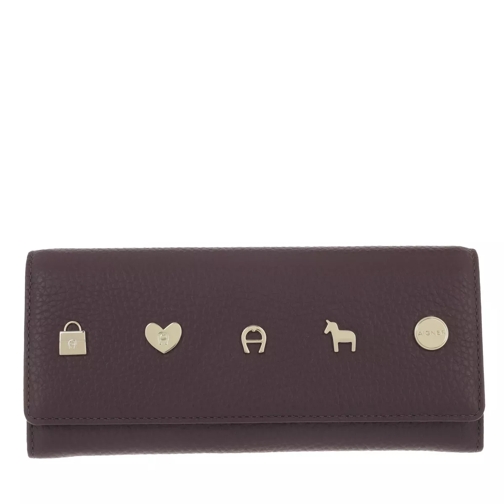 AIGNER Fashion Wallet Plum Continental Wallet-plånbok