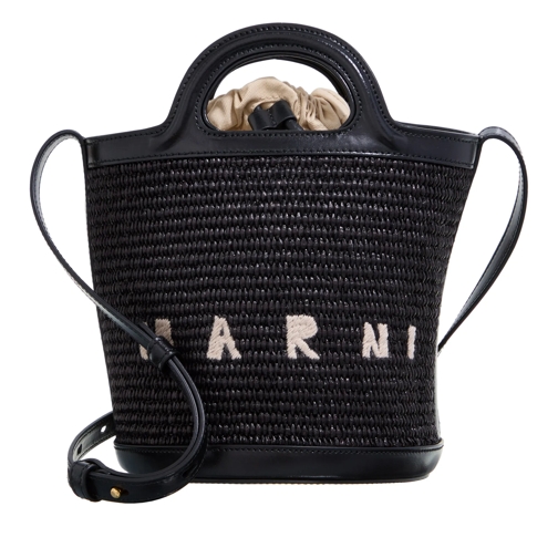 Marni Bucket Bag Tropicalia Mini Bucket Black