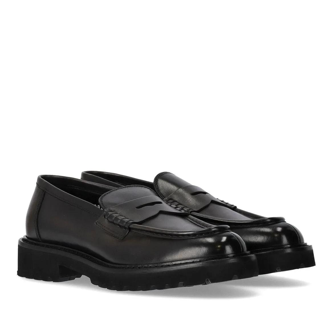 Doucal%27s Loafers & Ballerinas - DOUCAL%27S ADLER GRAPHITGRAUER LOAFER - Gr. 44 (EU) - in Grau - für Damen