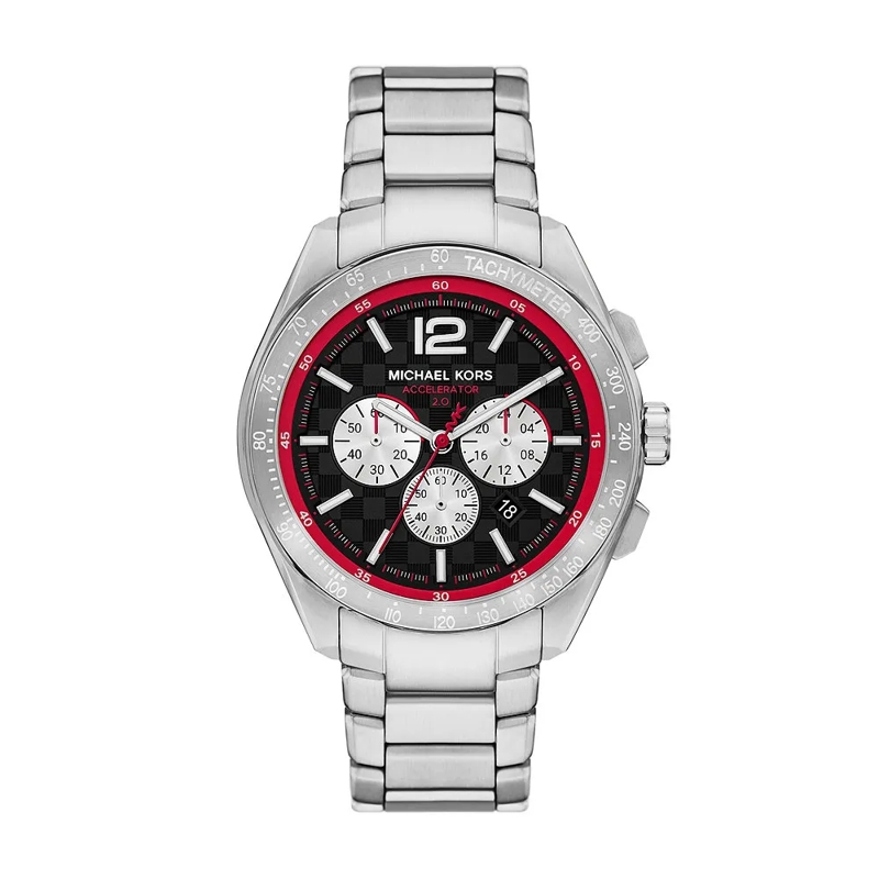 Michael Kors Chronograph Accelerator Uhr Silber