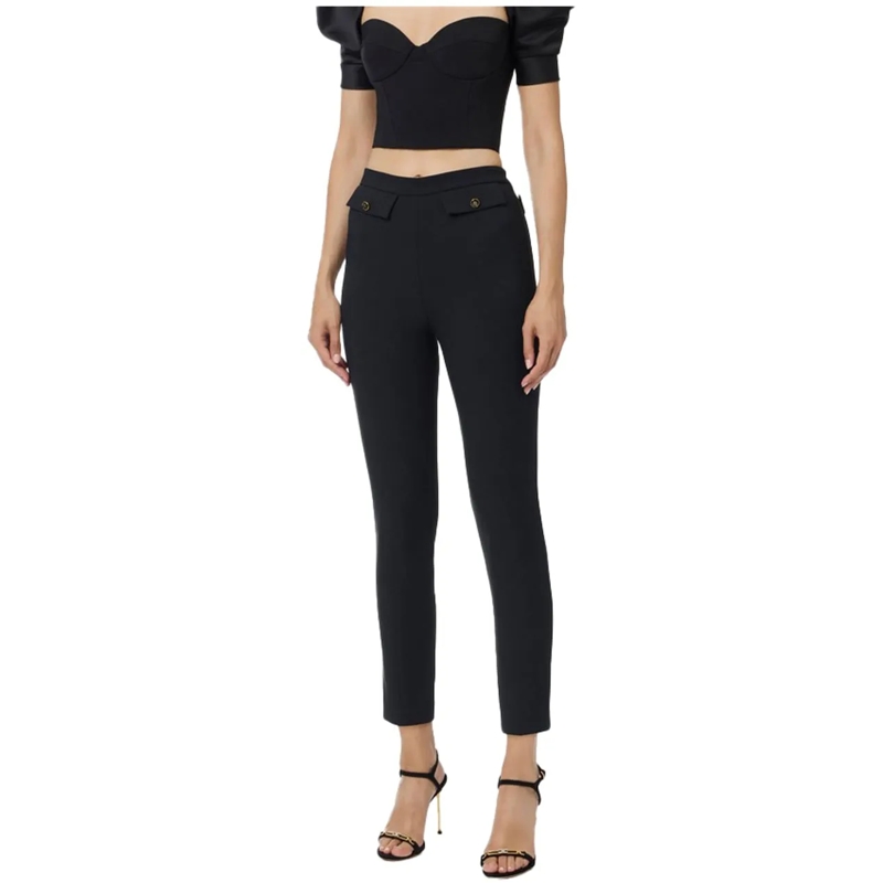 Elisabetta Franchi Hose Trousers Black schwarz(Image 2)