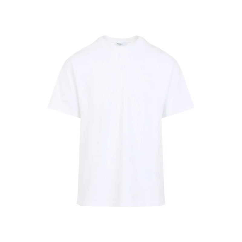Givenchy T-Shirt White Plain Cotton T-Shirt With Tonal Logo Detail White