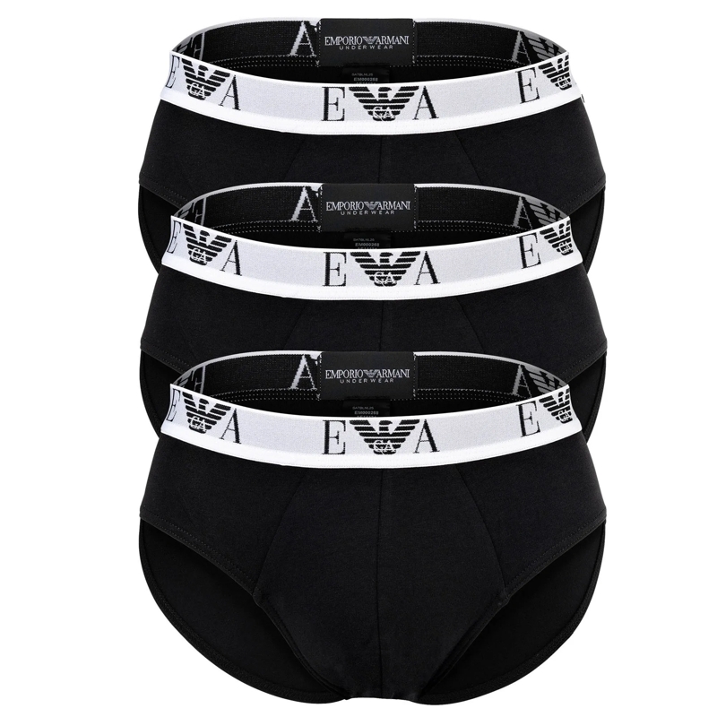 Emporio Armani  Bold Monogram 3er Pack schwarz