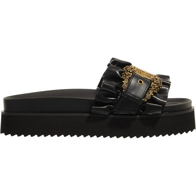 Versace Jeans Couture Slides Dames Slipper schwarz