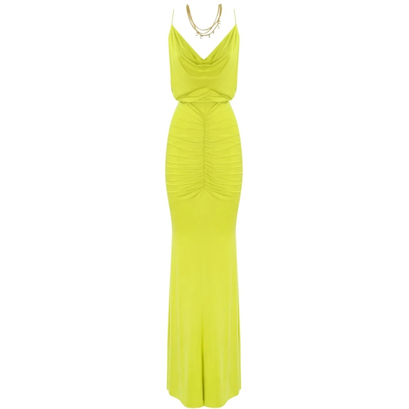 Elisabetta Franchi Robe midi Dresses Yellow gelb