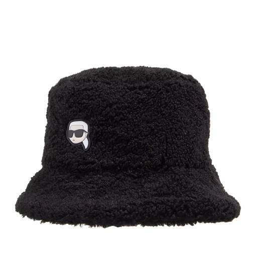 Karl Lagerfeld K/Ikonik 2.0 Shear Bucket Hat Black Vissershoed