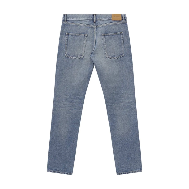 Saint Laurent Jeans Regular-Fit Jeans aus Baumwolle blau(Image 3)
