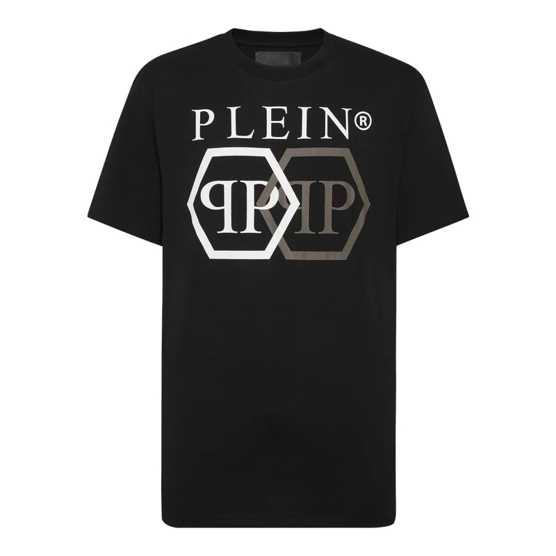 Philipp Plein T-Shirt T-Shirt Hexagon Mit Schmucksteinen schwarz(Image 2)