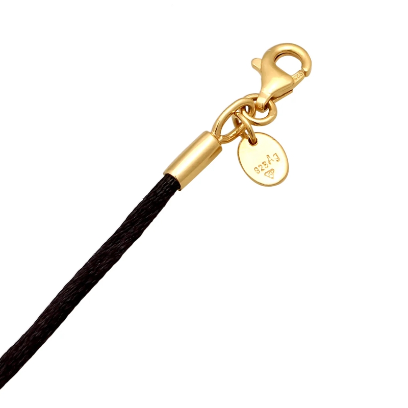 Elli Mittellange Halskette Halskette Satin Choker Layer Amazonit Mondstein 92 gold(Image 5)