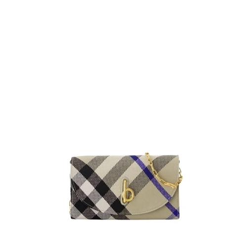 Burberry Geldbörse Rocking Horse Wallet On Chain - Synthetic - Neutra Neutrals