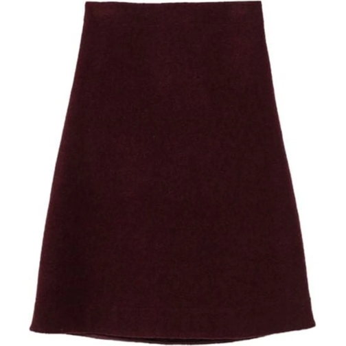 Jil Sander Midi-Röcke Skirt Burgundy rot