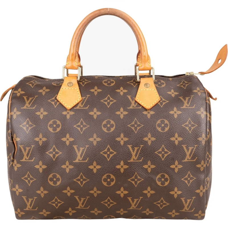 Louis Vuitton Tote Louis Vuitton Canvas Monogram Speedy 30 Handbag braun